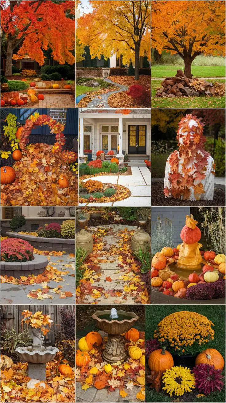 20+ Ingenious Fall Landscape Ideas for your Front Yard