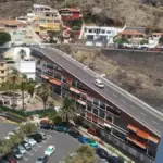 The road above a building Tenerife, Canary Islands.