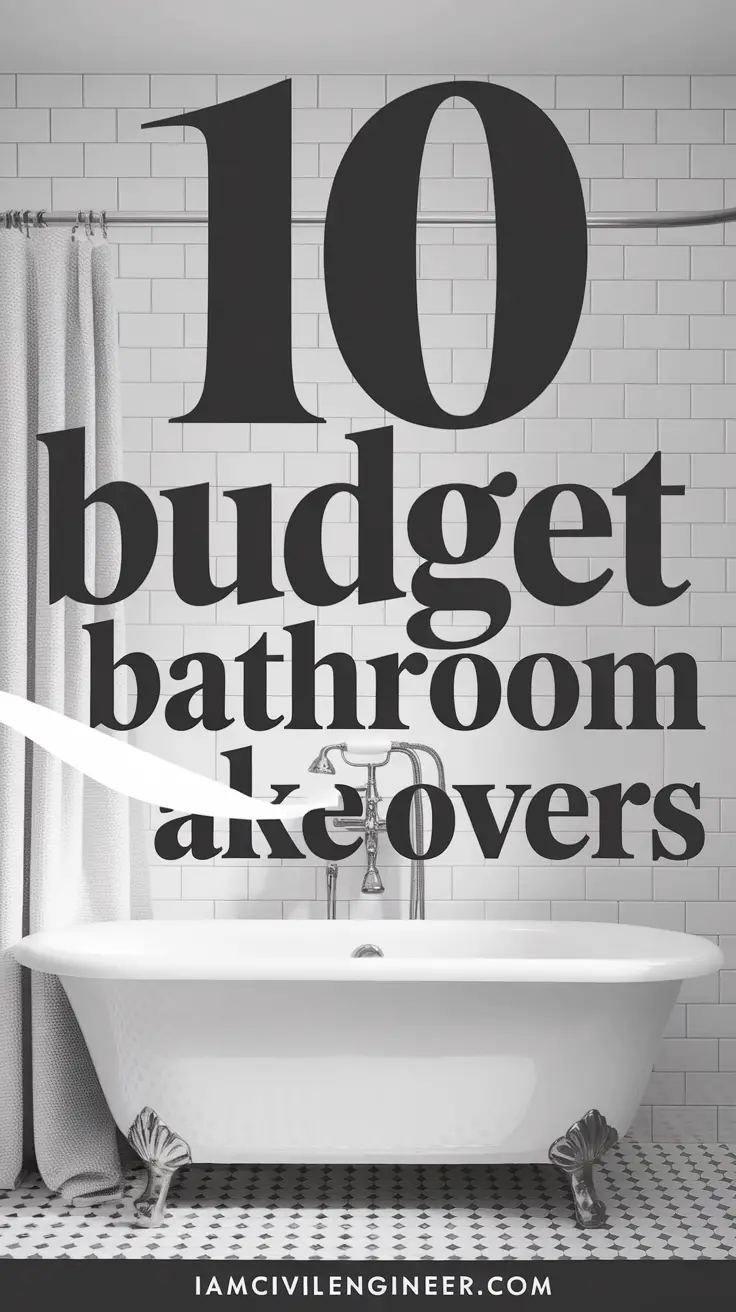 10 Trendy Bathroom Makeover Ideas on a Budget