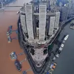 The Spectacular Confluence of the Jialing and Yangtze Rivers in Chongqing, China